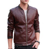TLZC 2018 Autumn Winter Man Fashion Casual Outwear Jacket Plus Size M-4XL Men's Leather Coat Korean Slim Fit Leather Jackets